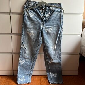 PacSun butterfly jeans